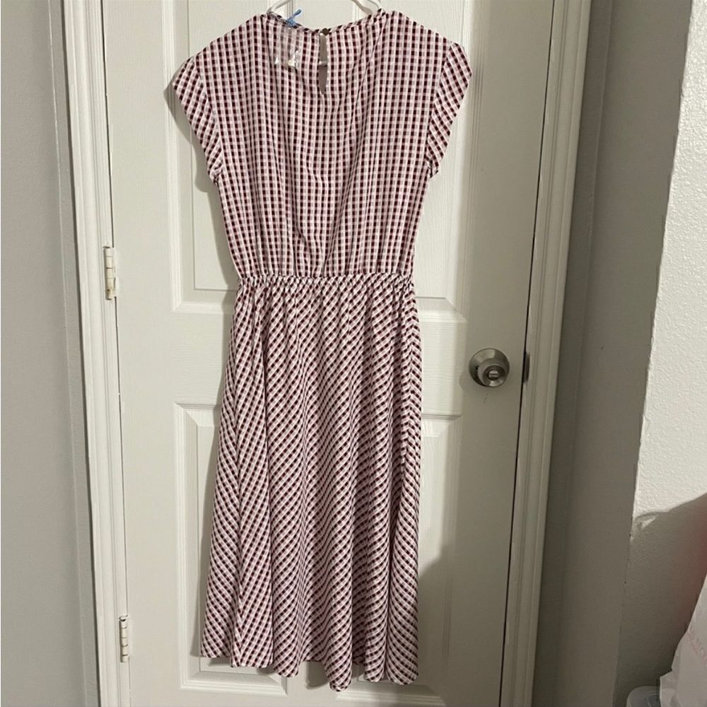 Draper James Gingham Keyhole Midi Dress NWT - Picture 7 of 15